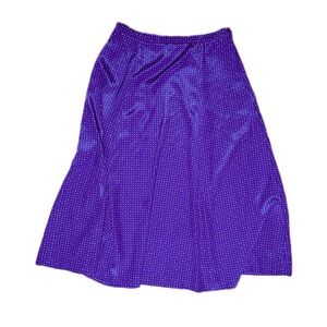 Leslie Fay Vibrant Purple Maxi Skirt Size 14